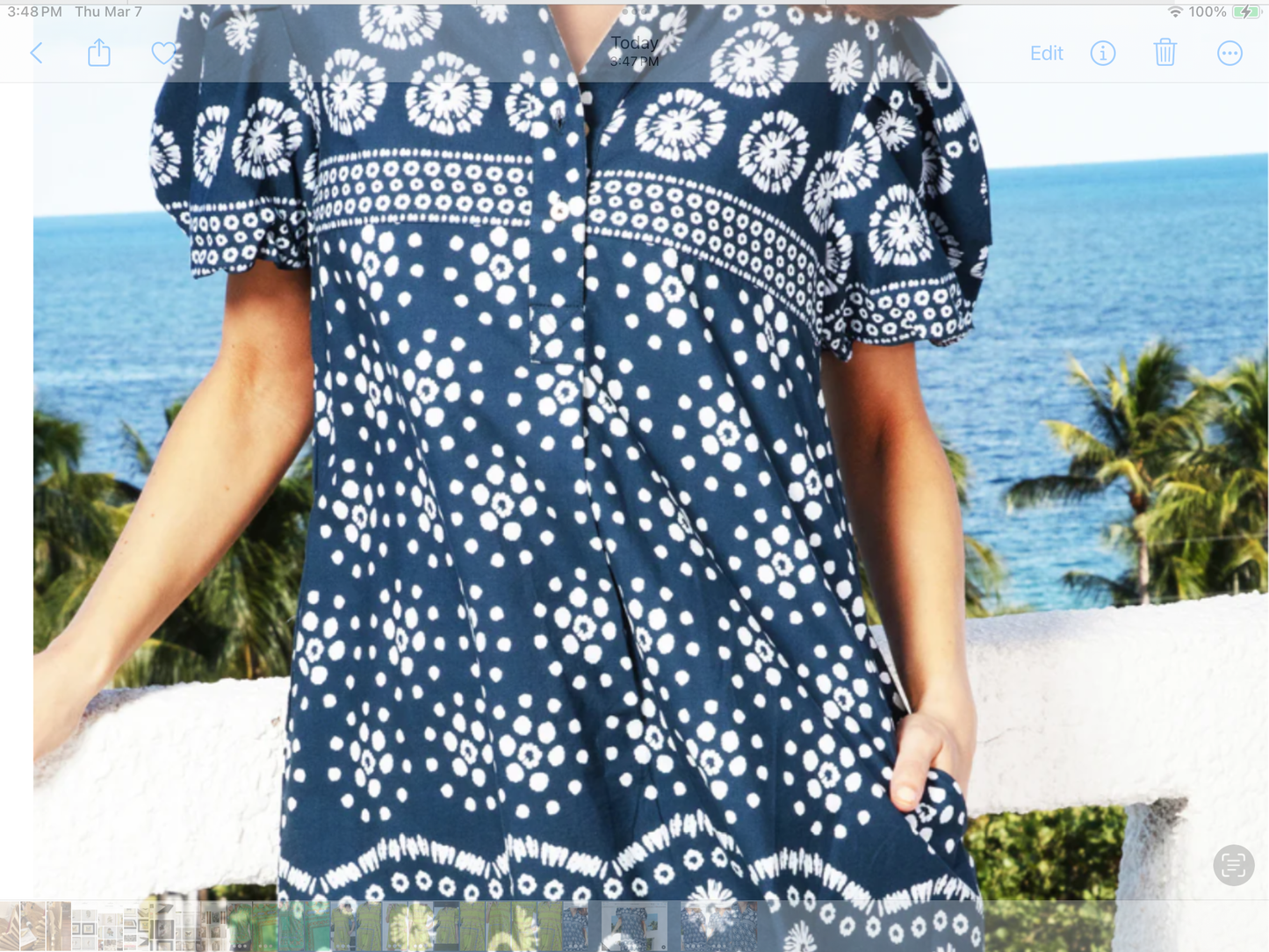 BEAUFORT DRESS PUFF SLEEVE IKAT PRINT