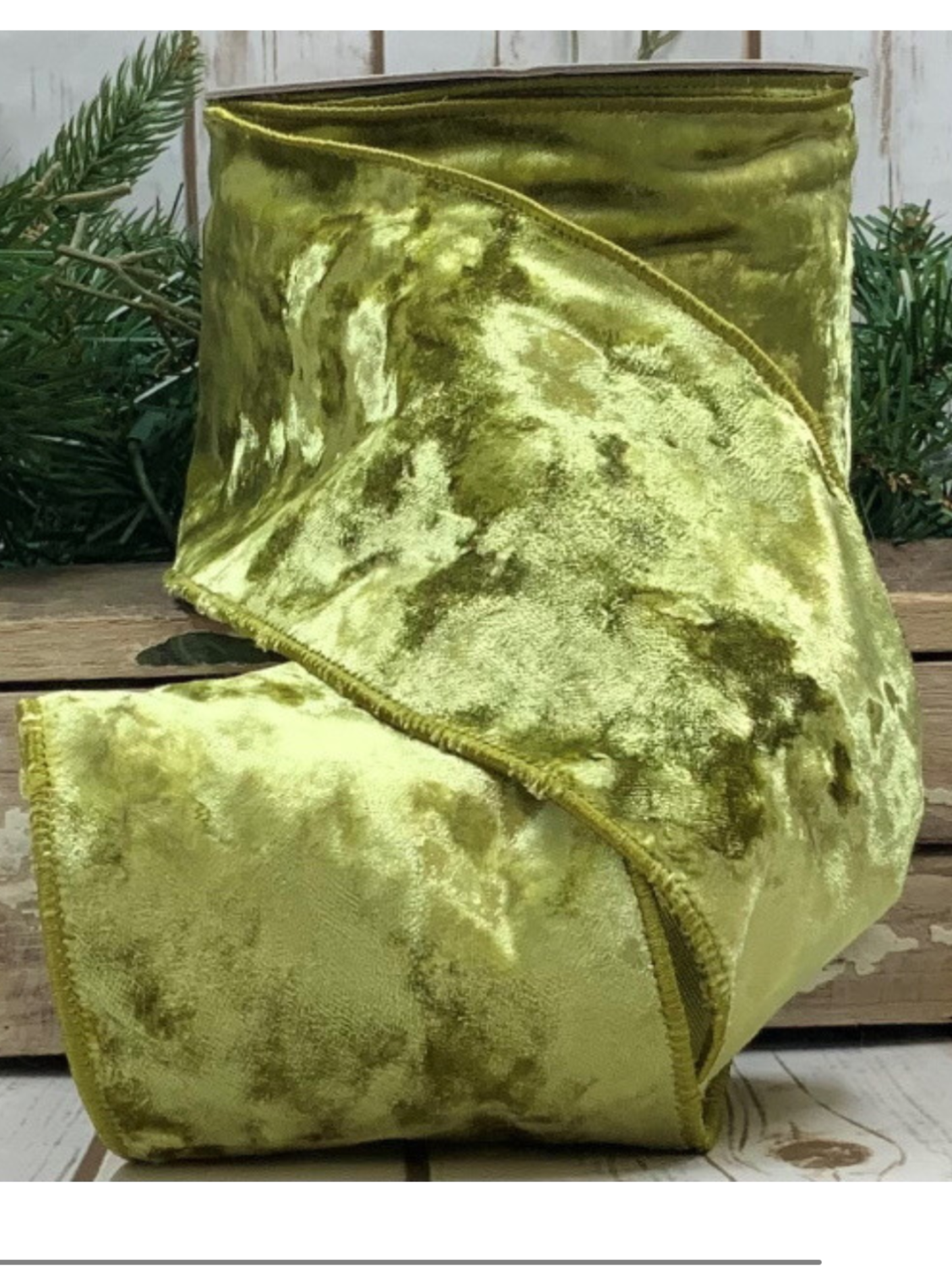 Chartreuse Crush Velvet Ribbon