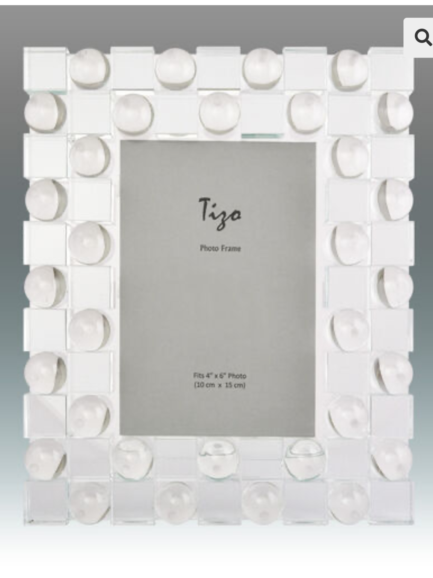 Crystal Sphere/Square Frame