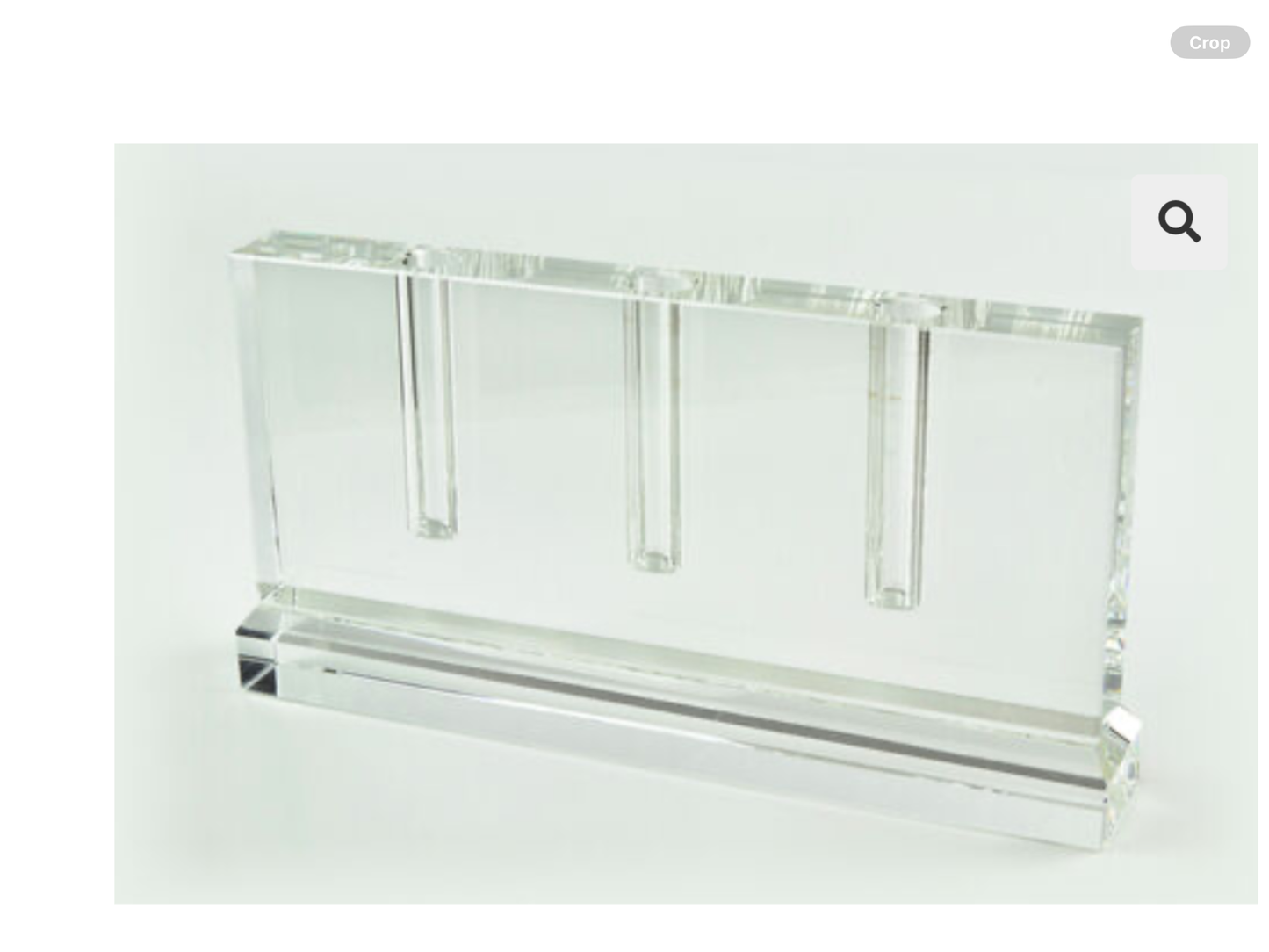 Crystal 3-Hole Bud Vase