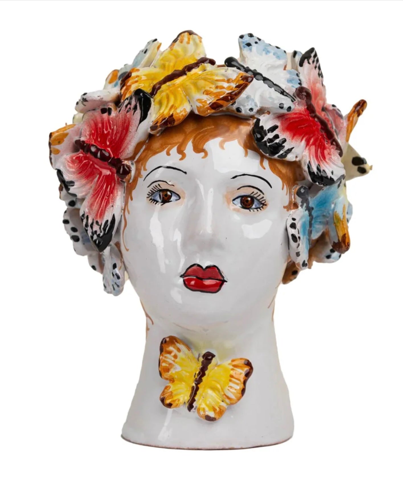 Butterfly Ceramic Head Vase
