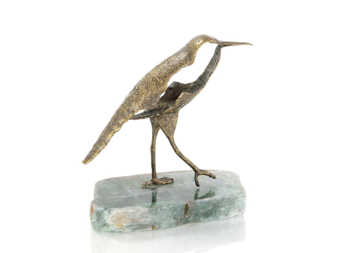 Avian Sculpture on Stone (PAIR)