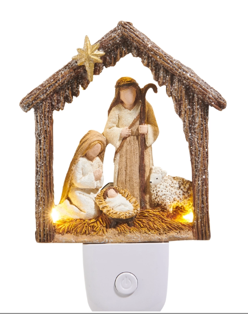 6" Holy Night Night Light