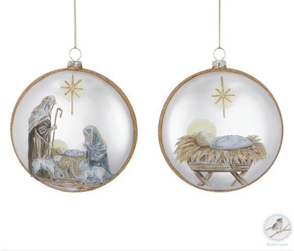 ORNAMENT Round Disc Joyful Melody Ast