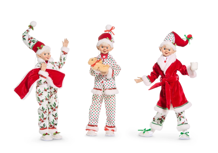 16" Pajama Party Posable Elf