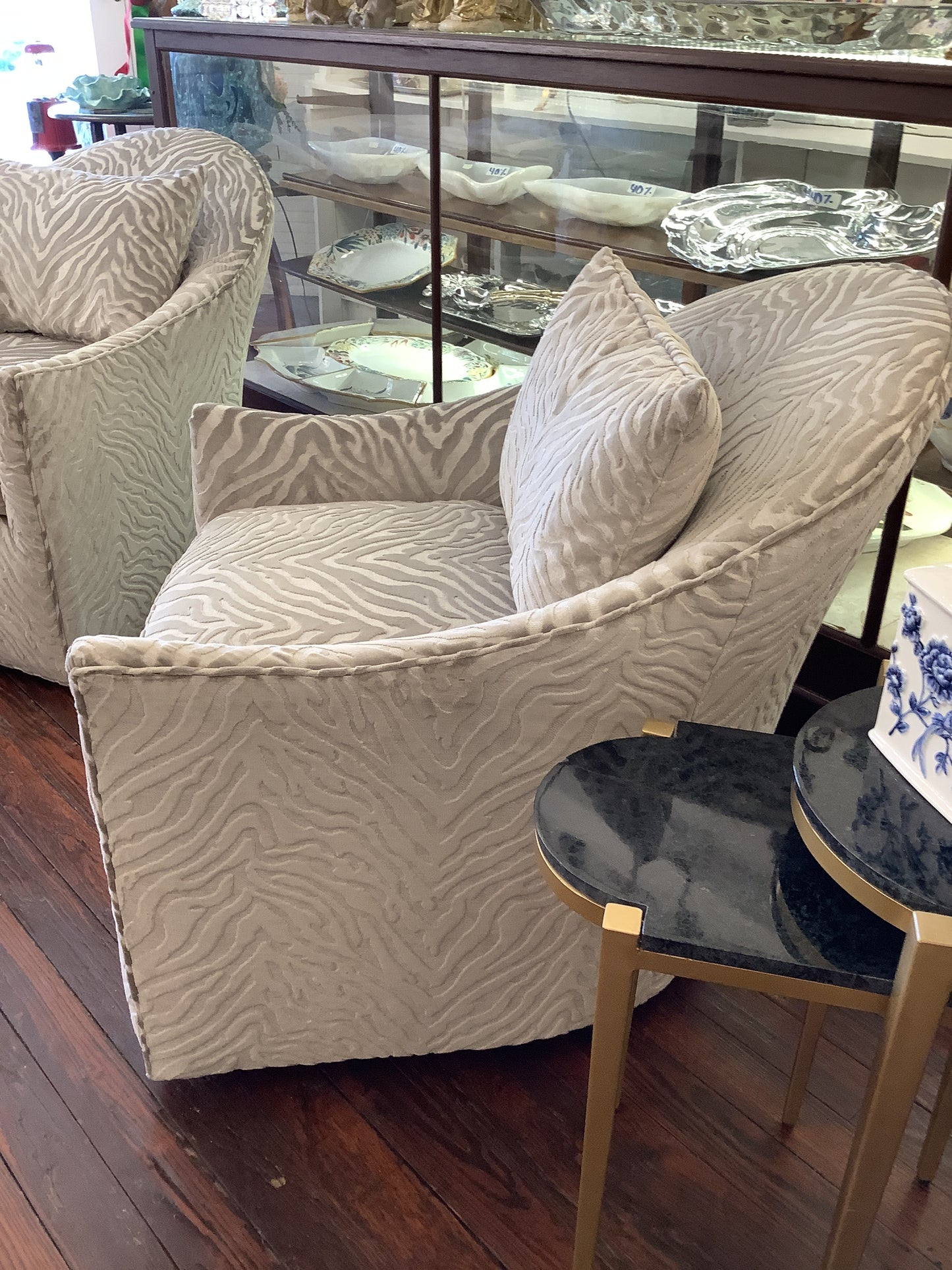 Grey. Swivel Chair