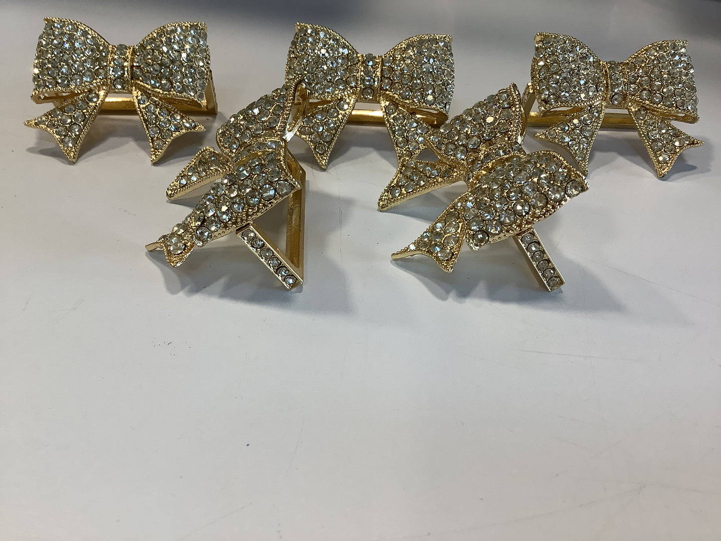 Bow Napkin Ring Crystal Stone