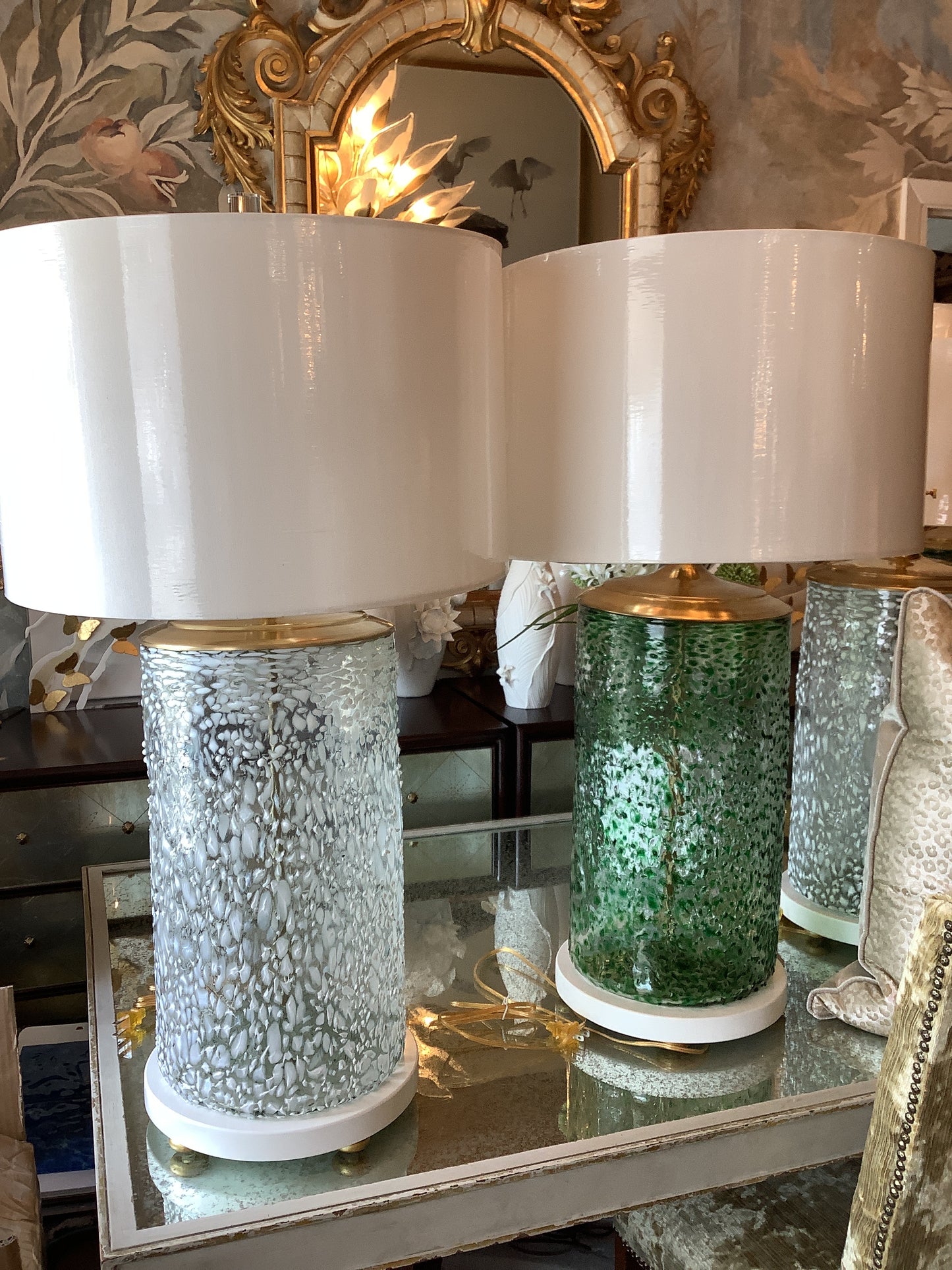 Custom Cut Glass Lamp