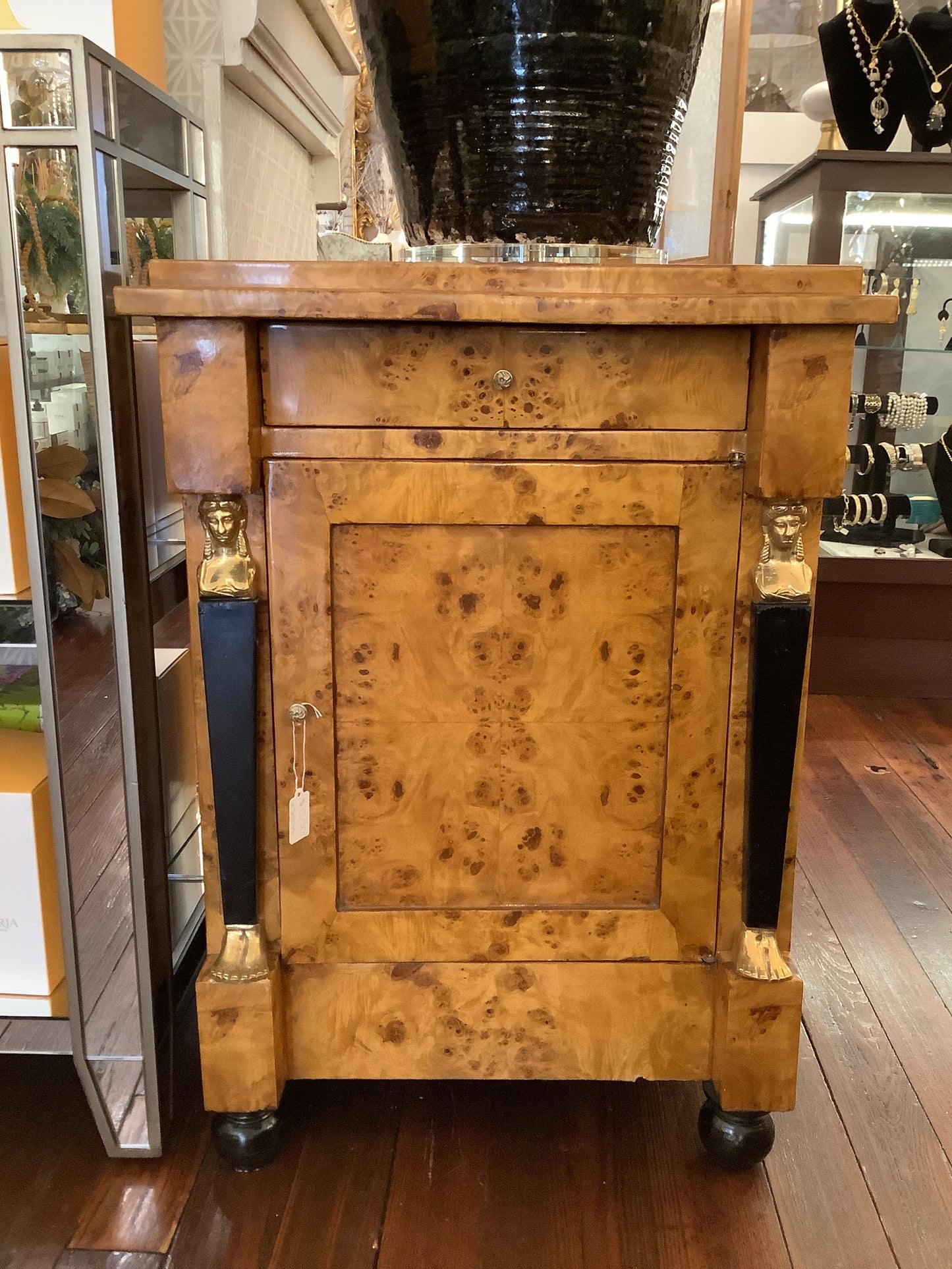 Burlwood Cabinet