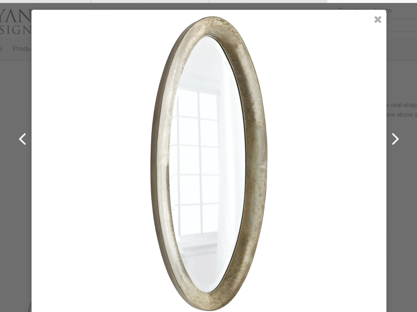 Manfred Mirror Silver