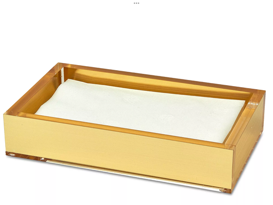 Acrylic Towel Tray Gold