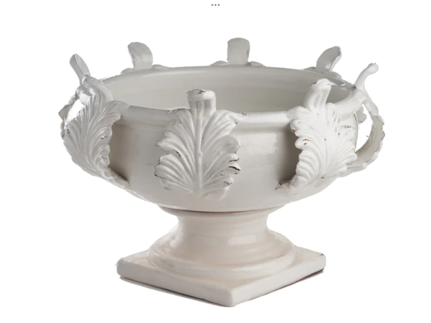 Acanthus Centerpiece White Large