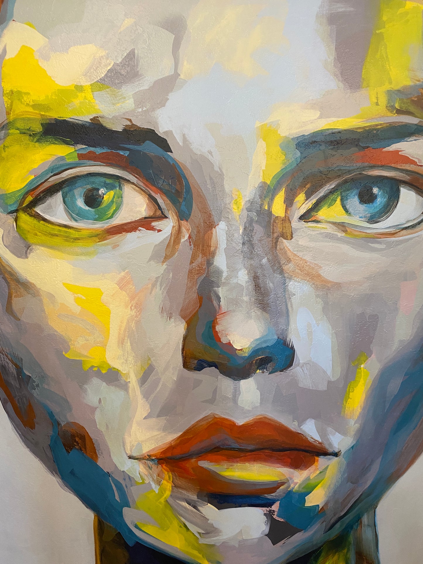 Multi Colored Face Art