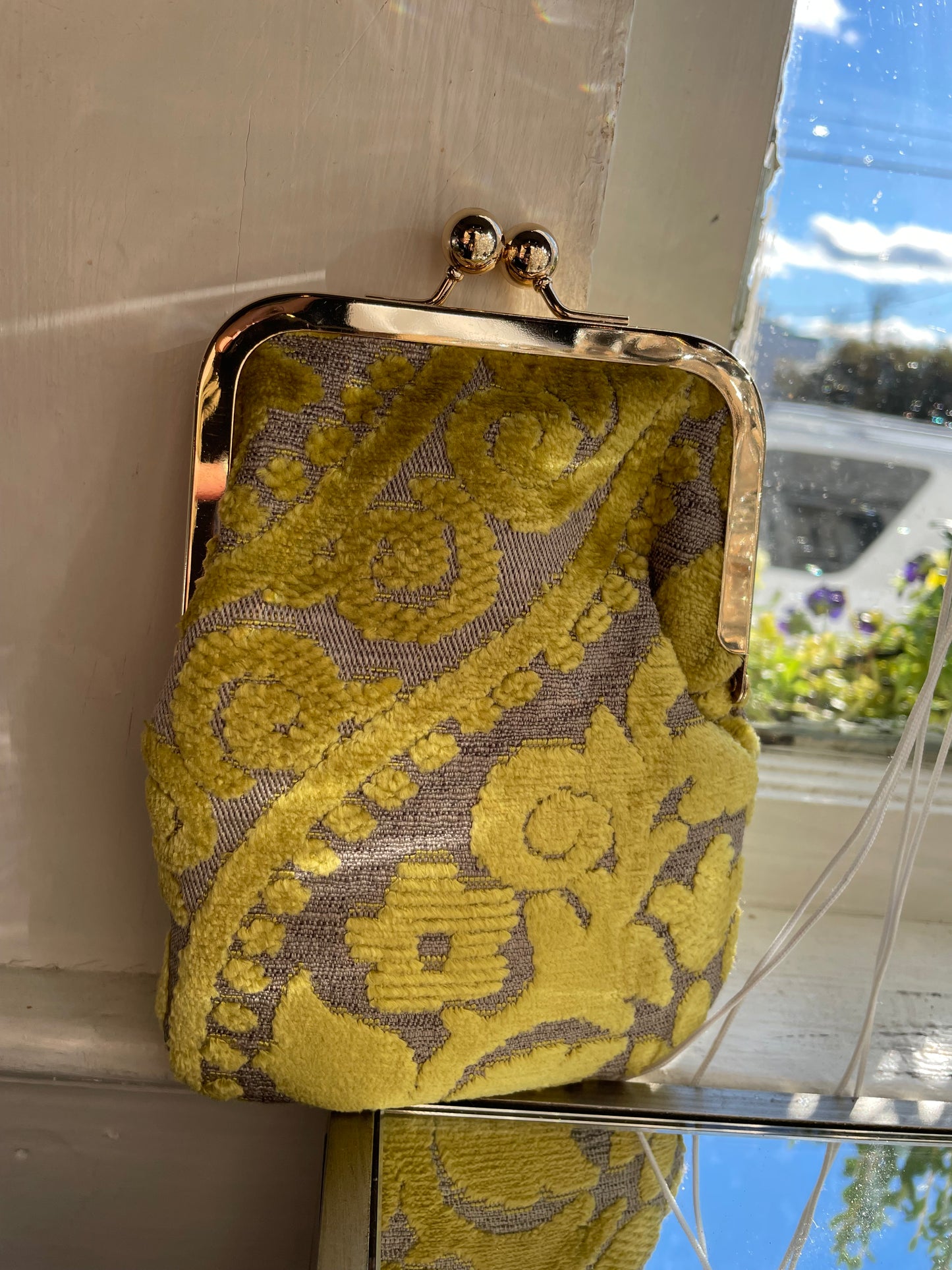 Velvet Peacock Coin Purse