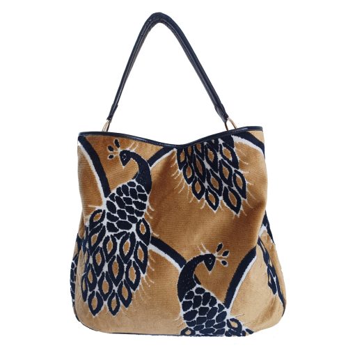 Velvet Peacock Purse