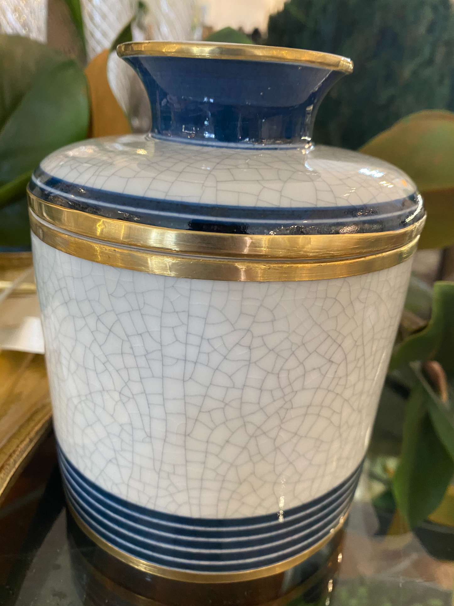 Blue and White