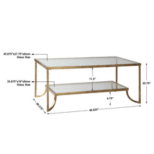 Load image into Gallery viewer, Glass coffee table