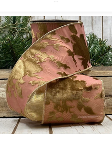 Vintage Rose Burnt out Velvet Ribbon