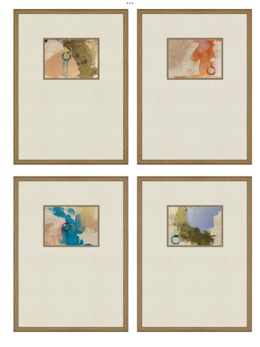 Abstract Artwork Framed (Set Of 4)