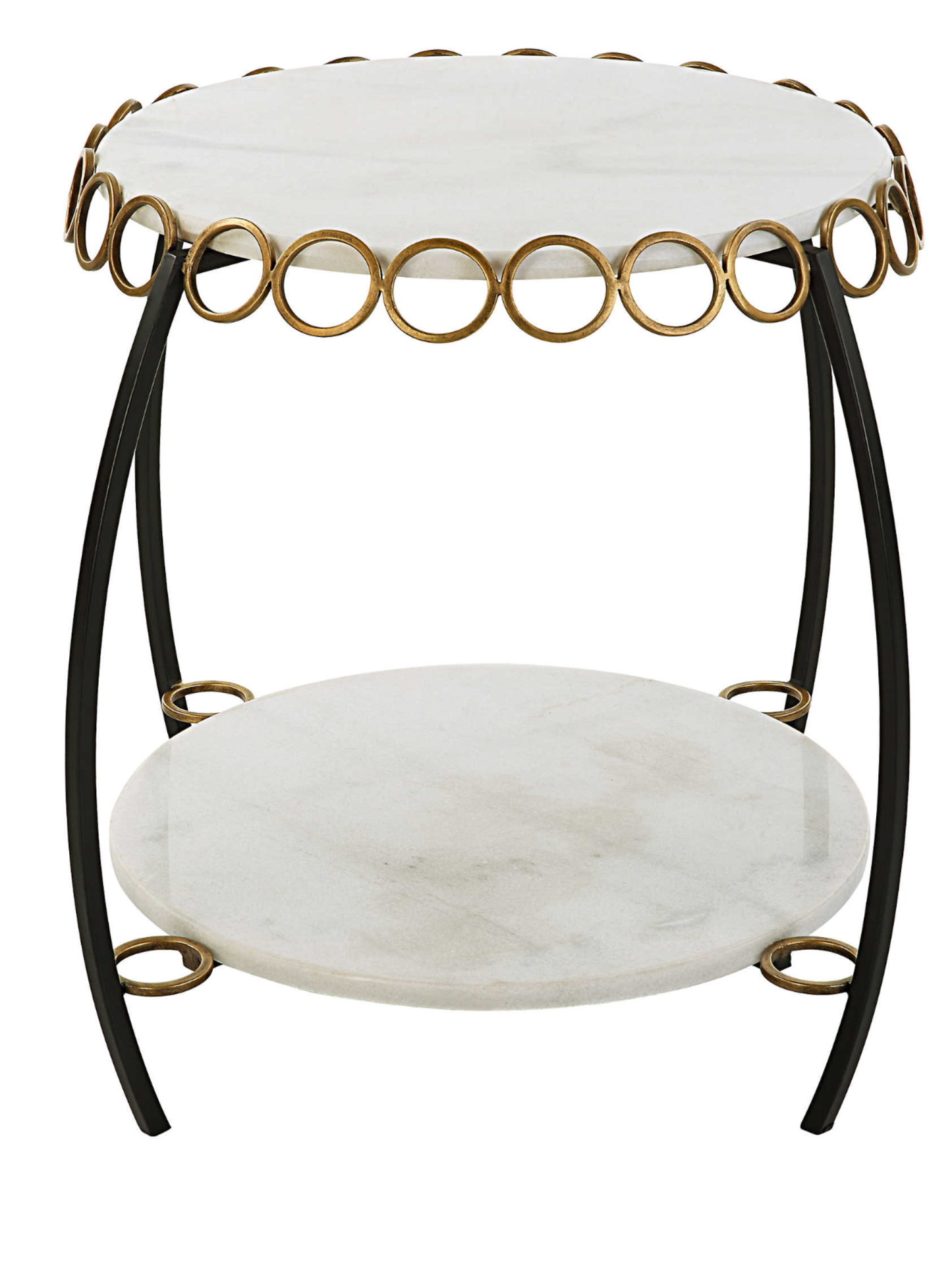 Chainlink Side Table W/Marle
