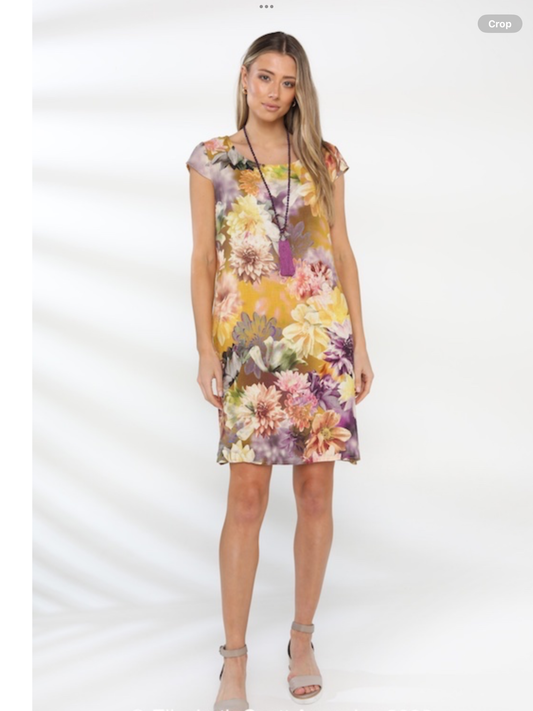 Floral Printed Dress Djion