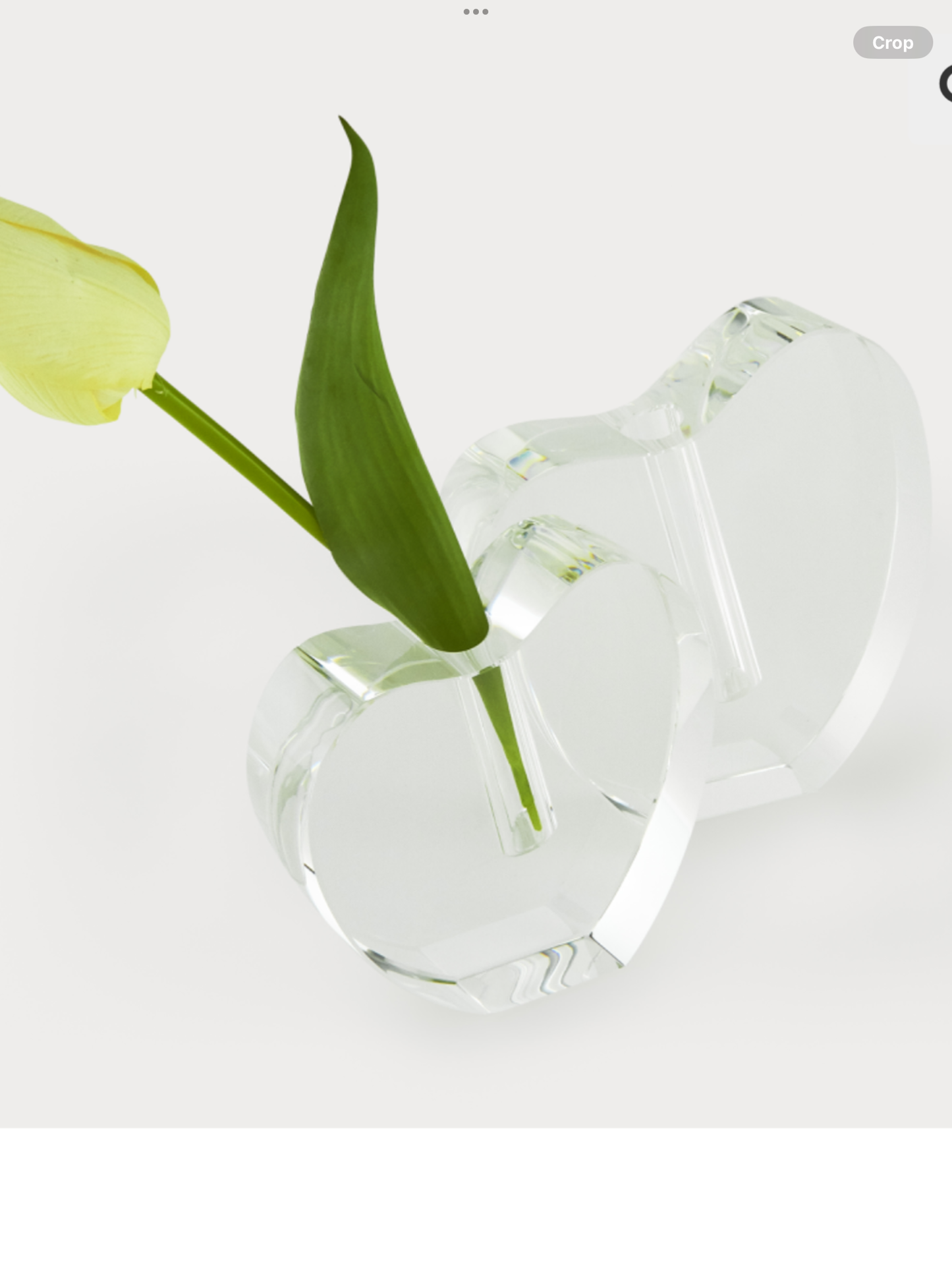 Crystal Heart Vase
