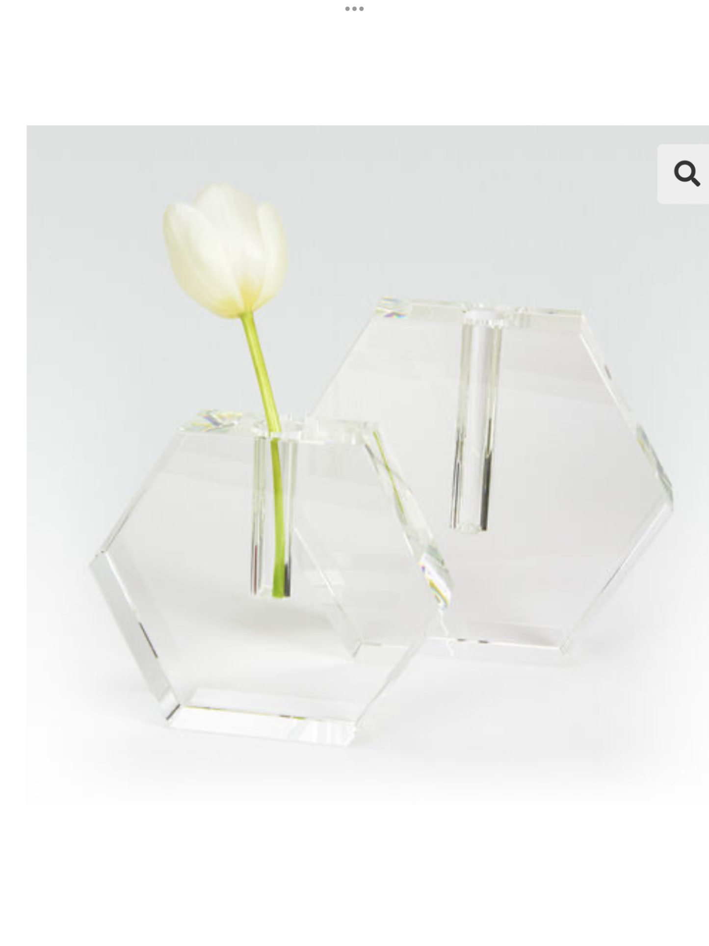 Crystal Hex Vase