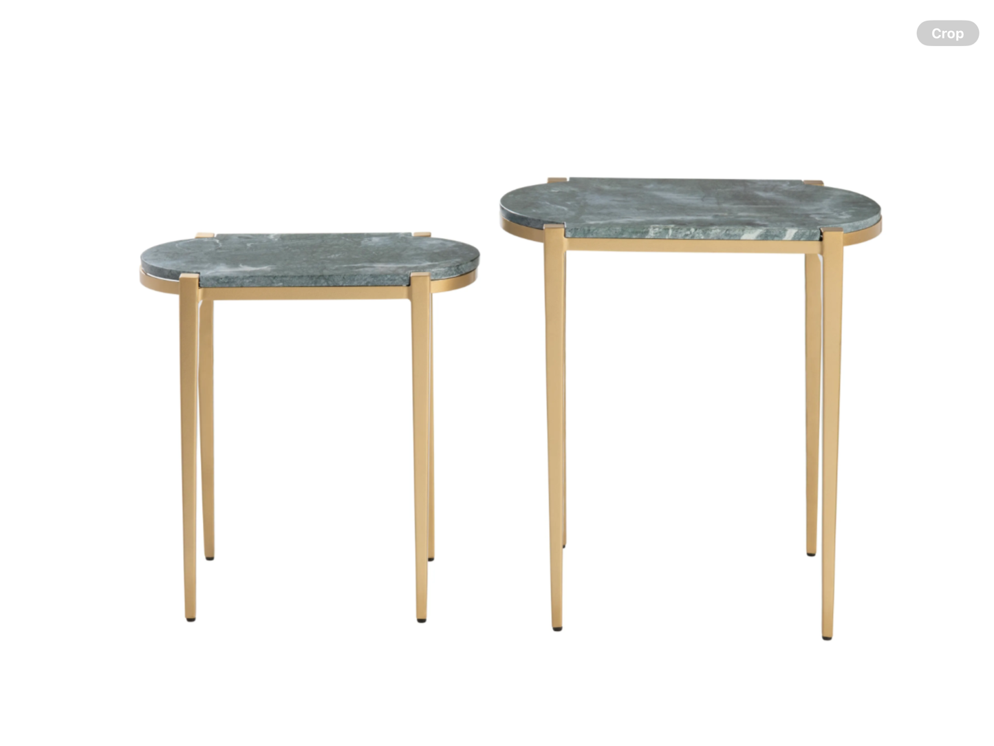 Marble/Gold Nesting Tables (Set of 2)