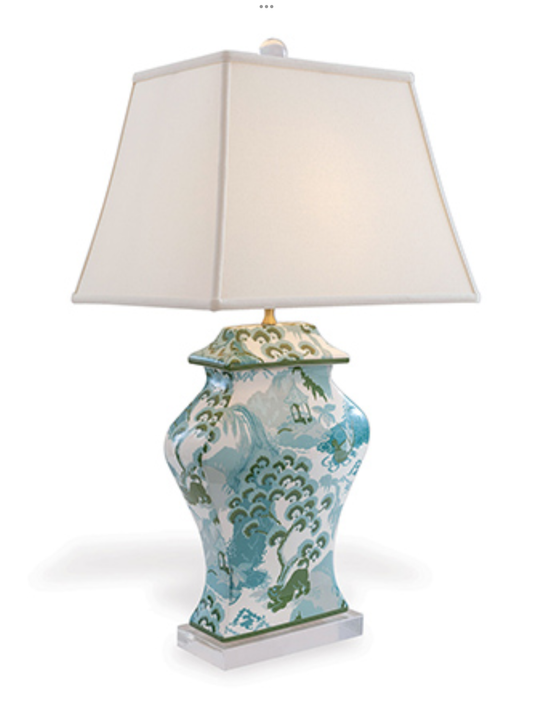 Celadon Rectangle Lamp