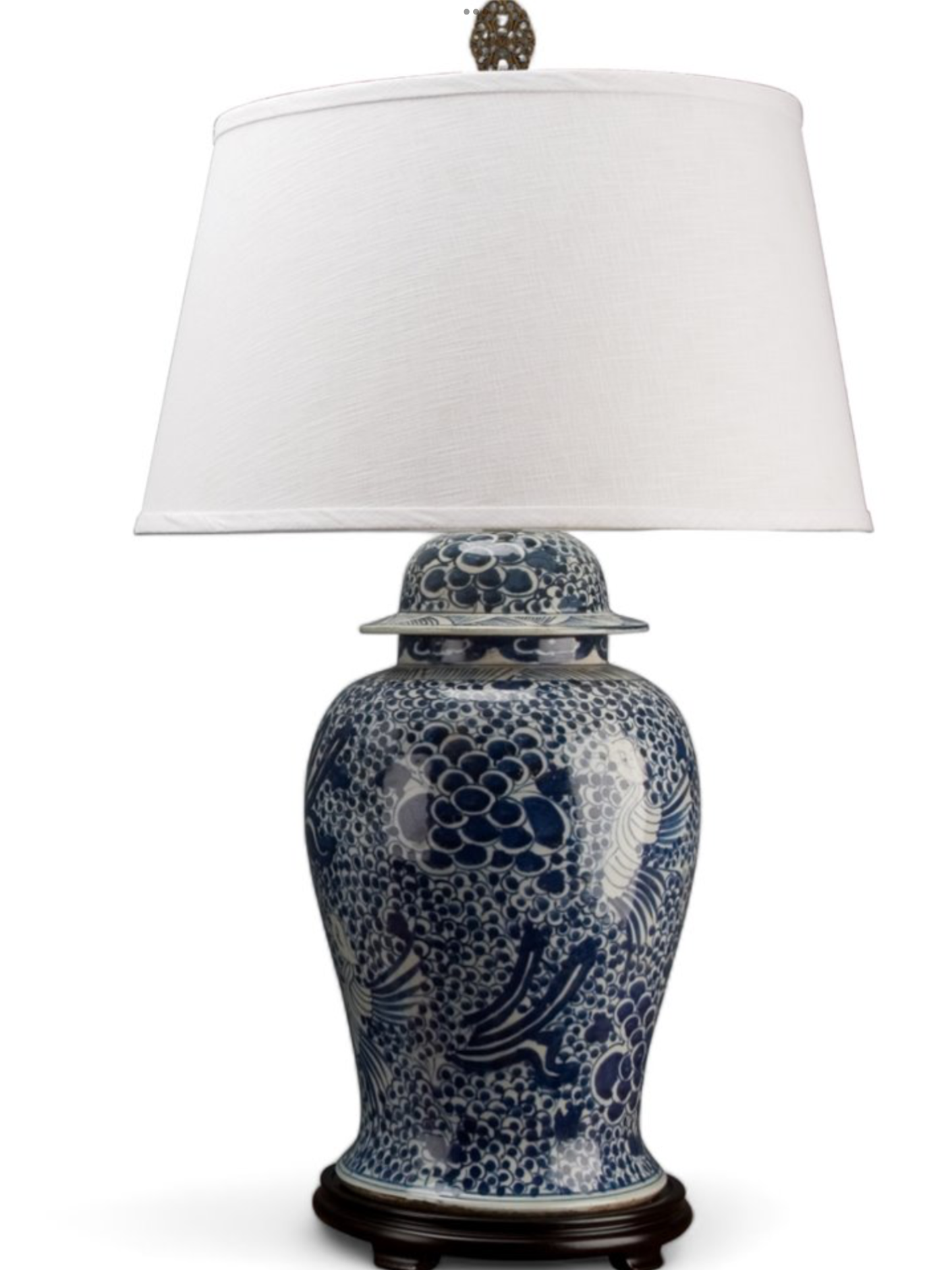 Blue & White Phoenix Lamp