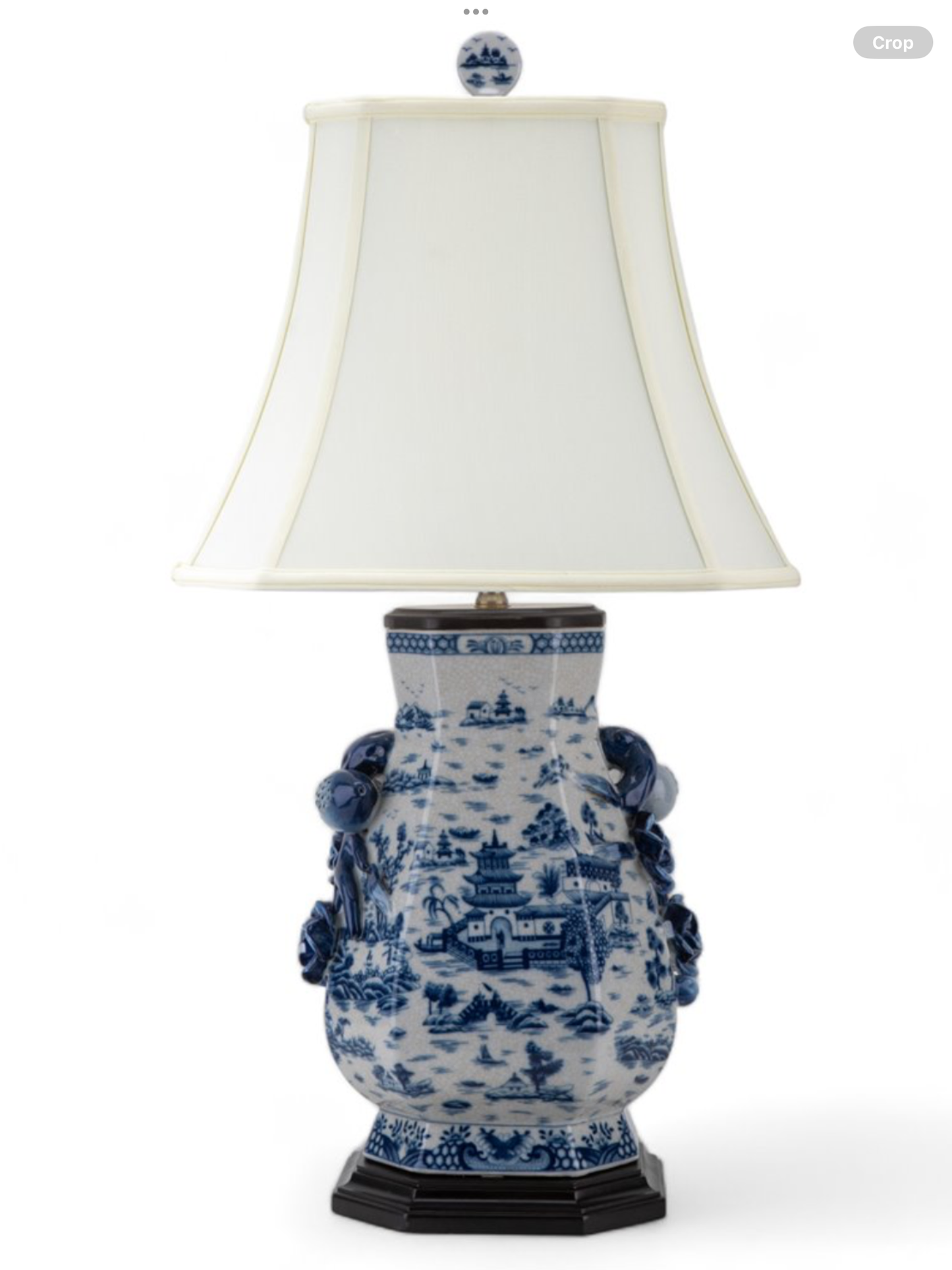 Blue Willow Pottery Lamp