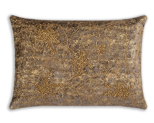 Aranka Silver And Gold Pillow