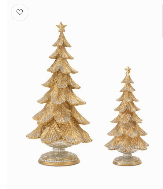 Gold Christmas Tree(Pair)