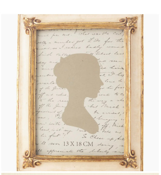 Antique Cream & Gold Frame 5x7