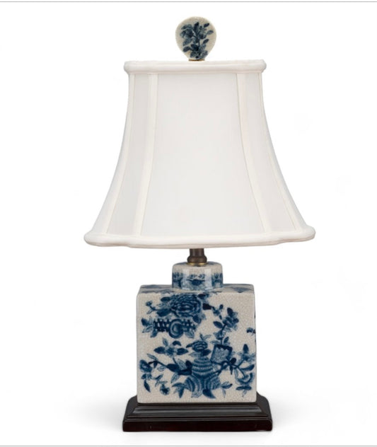 Small Blue & White Lamp