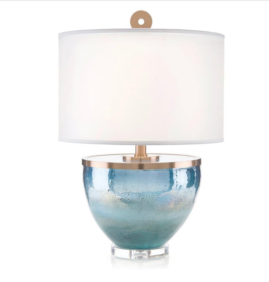 Islamorada Blue Glass Table Lamp