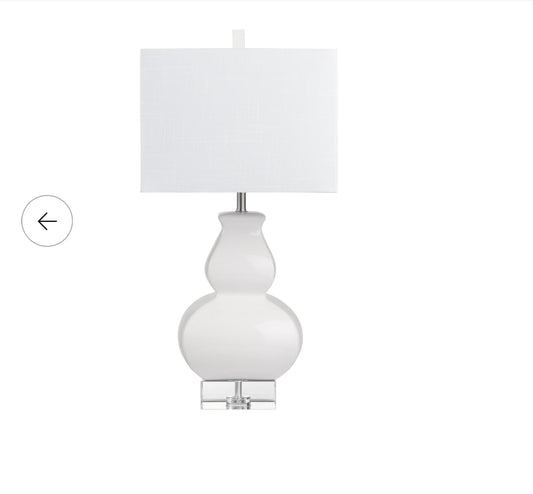 White Serafina Table Lamp
