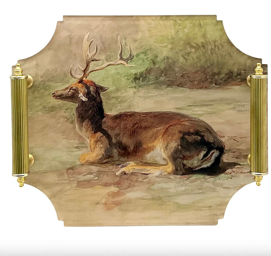 Bonheur Stag Acrylic Tray