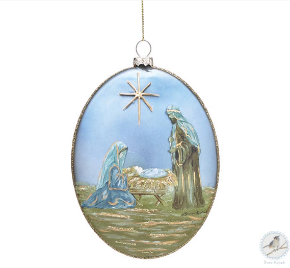 ORNAMENT STAR ABOVE HOLY FAMILY