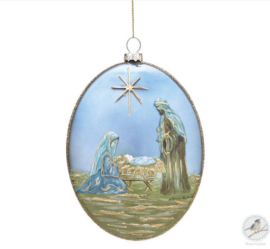 ORNAMENT STAR ABOVE HOLY FAMILY