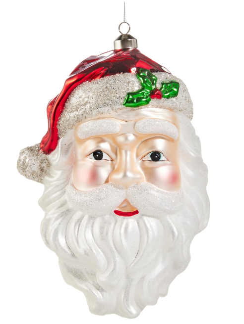 10.5" Santa Head Ornament