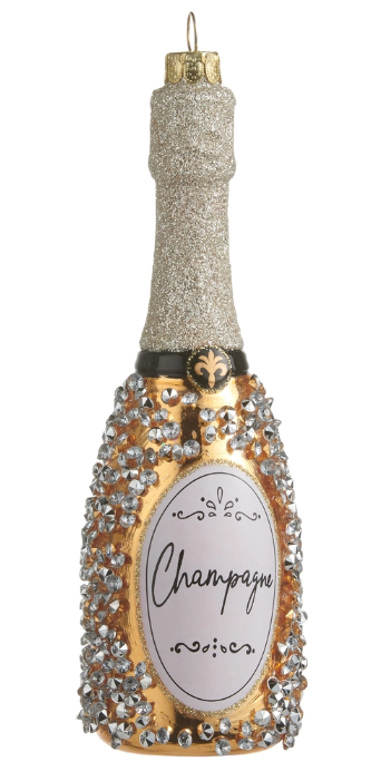 6.25" Champagne Bottle Ornament