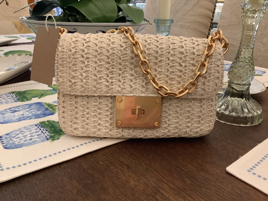 Cherie Cream/Gold Small Purse