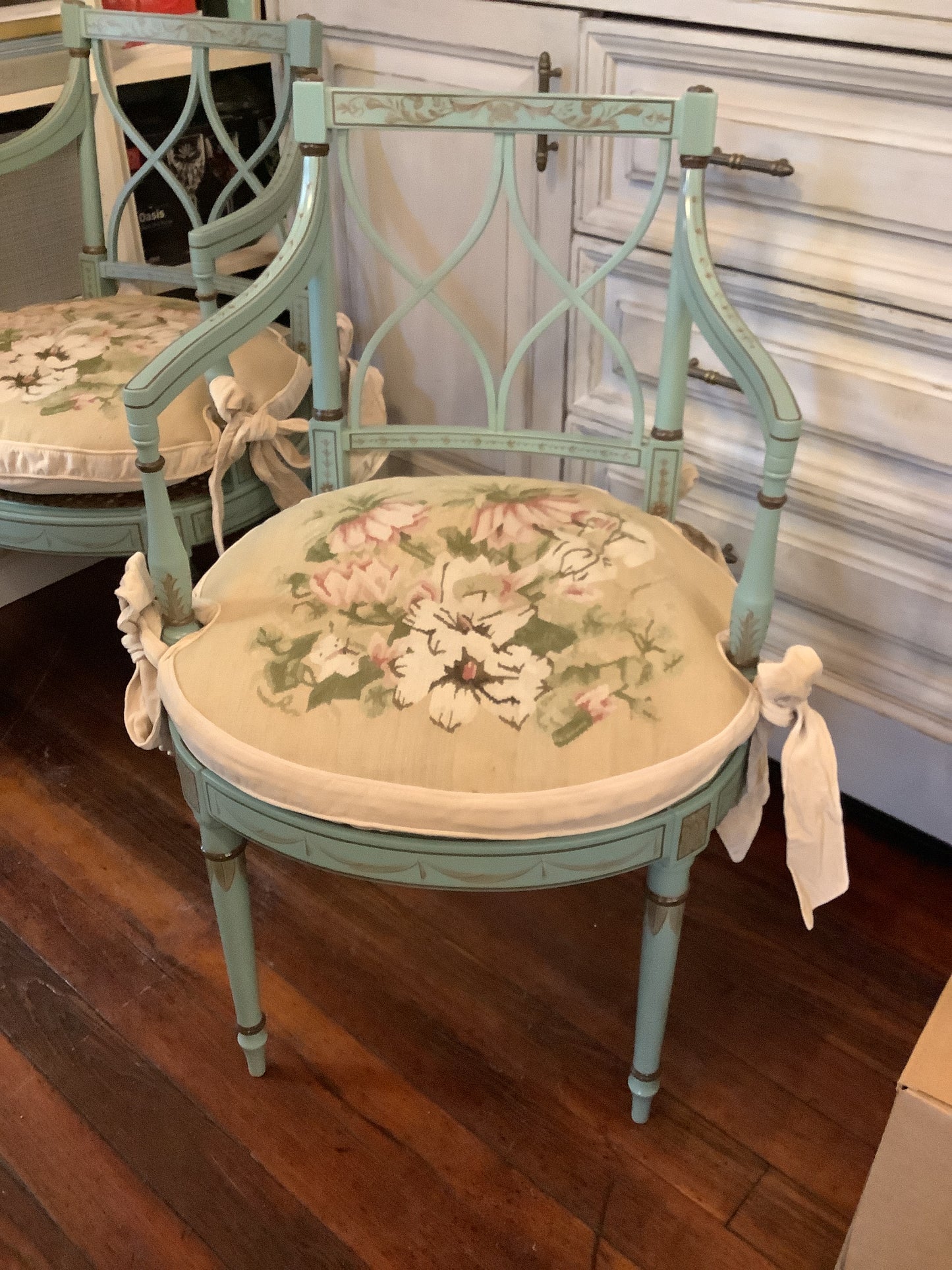 Julia French Chair (Blue)