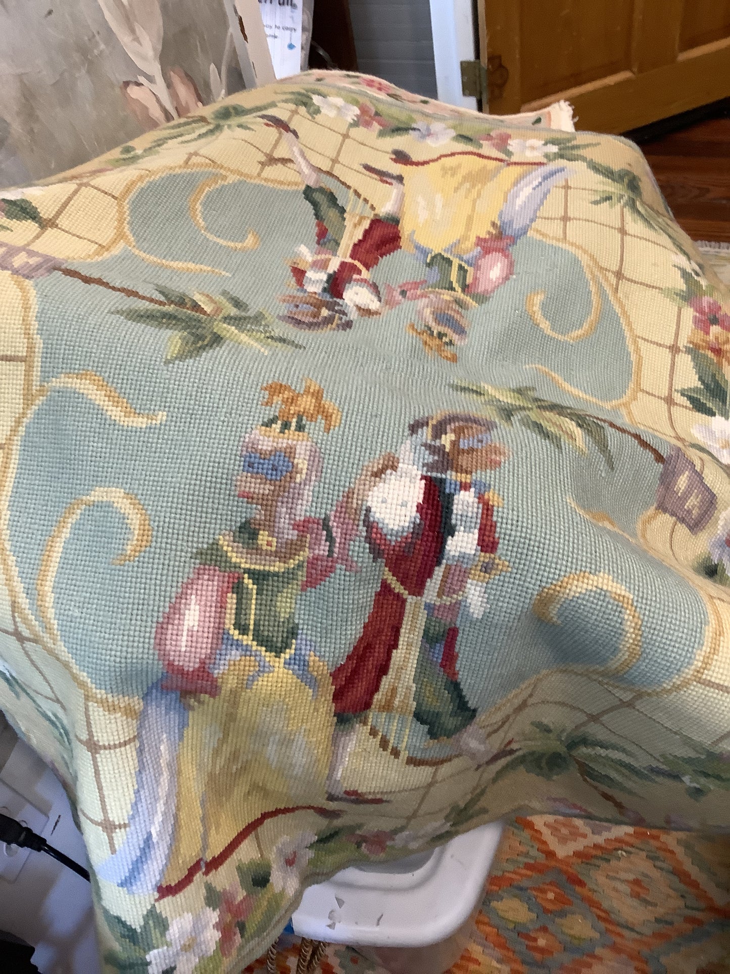 Needle Point Rug (side entry)