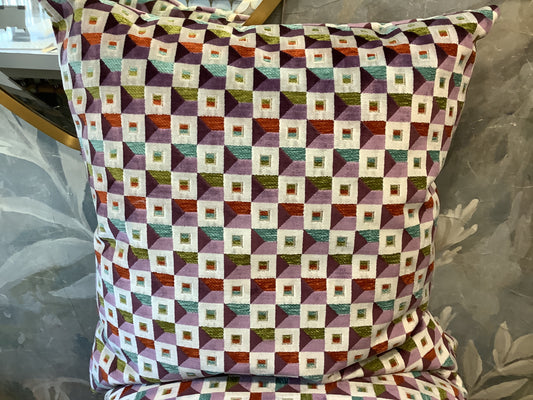 Multi Color Velvet Pillow