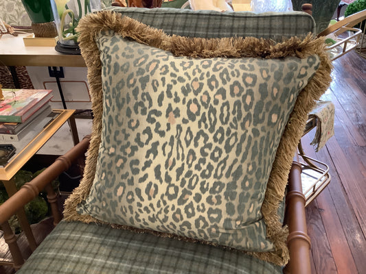 Green Animal Print Pillows Custom
