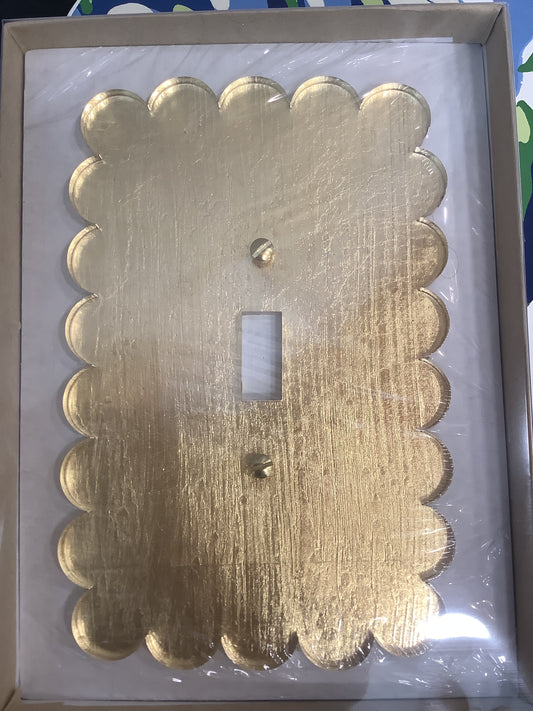 Sassy Gold Leaf Acrylic Switch Plate