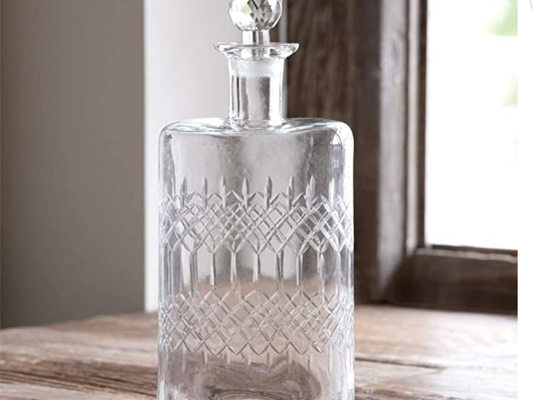 Etched Glass Decanter