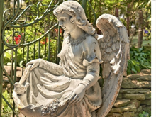 Load image into Gallery viewer, Angel Child Statue W/ Birds
